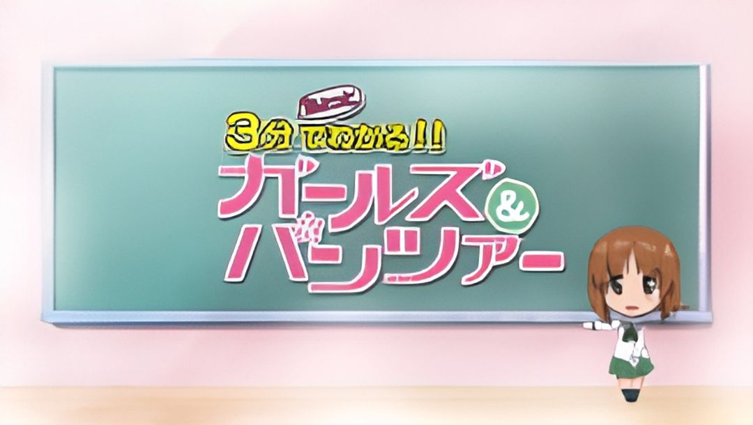 Girls & Panzer Movie: 3-pun Chotto de Wakaru!! Girls & Panzer key art