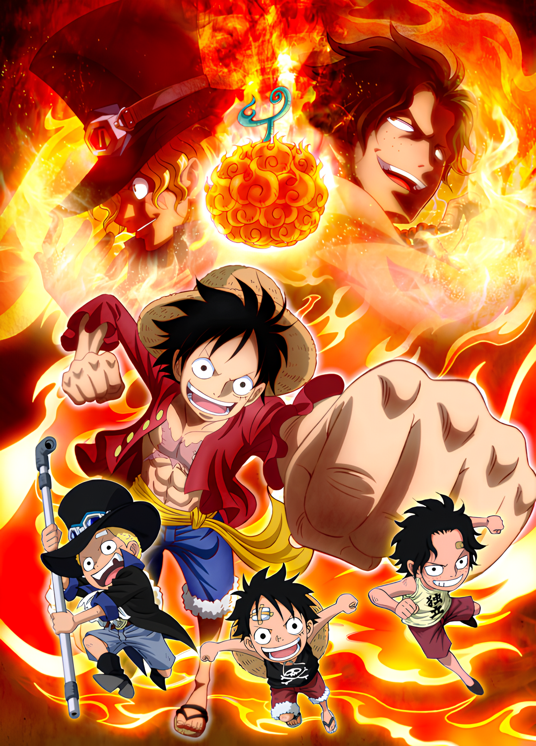 One Piece: Episode of Sabo - Bond of Three Brothers, A Miraculous Reunion and an Inherited Will key art