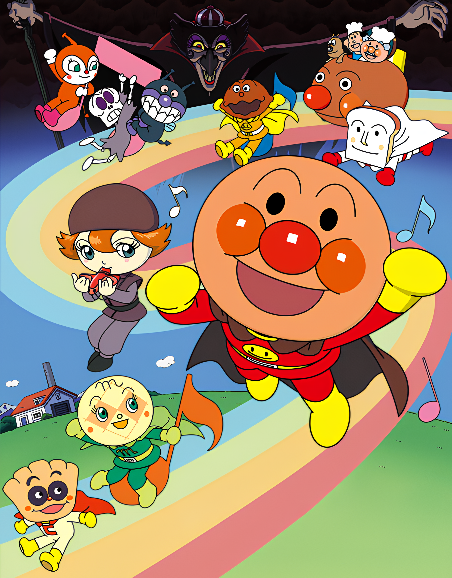 Anpanman: Blacknose and the Magical Song